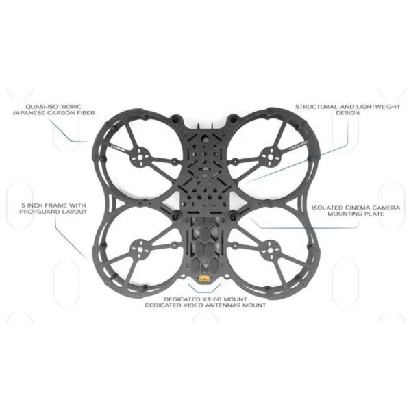 Lumenier QAV-PRO Whoop 5" Cinequads Edition - Frame Kit - Image 14