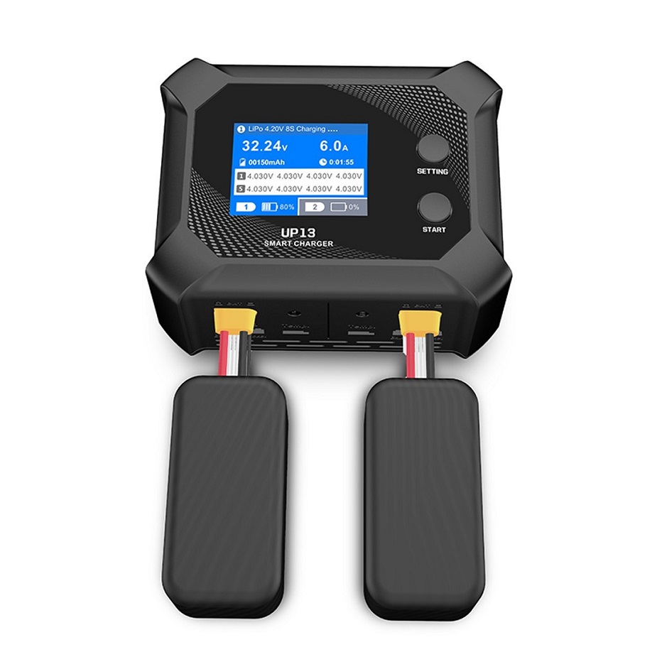 UP13 200W, 10A Smart Dual Channel AC Charger - 8S - Image 2