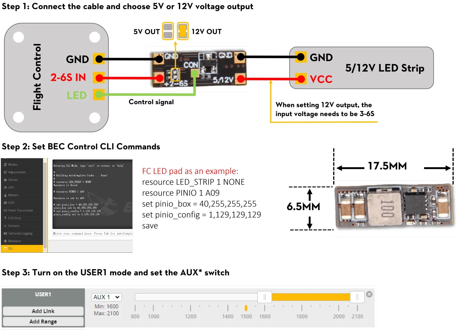 Flywoo 5V/12V 2A BEC module V 2.0 - Image 4